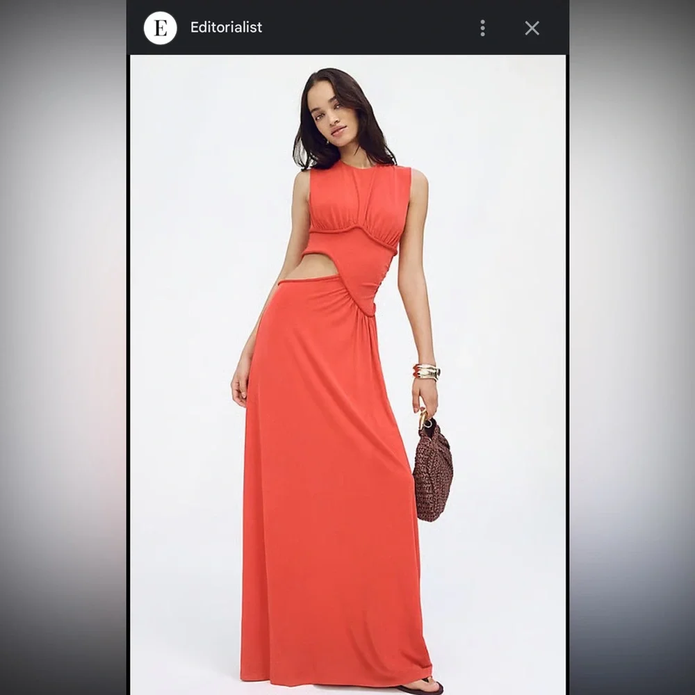 MISHA COLLECTION Orange Maxi Dress - Picture 1 of 6